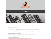 Tablet Screenshot of petermac.com